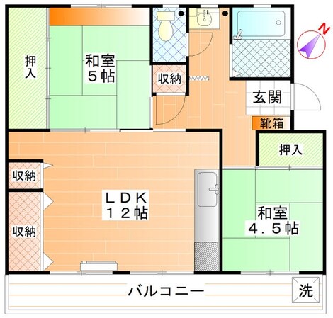 第二富士マンションの物件間取画像